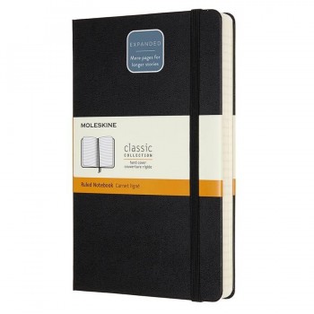 CUADERNO CLASSIC MAYOR GROSOR TAPA DURA HORIZONTAL 13X21CM MOLESKINE