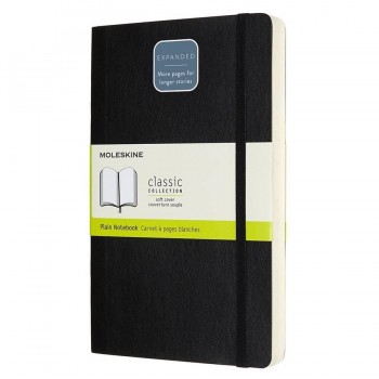 CUADERNO CLASSIC MAYOR GROSOR TAPA BLANDA LISO 13X21CM MOLESKINE