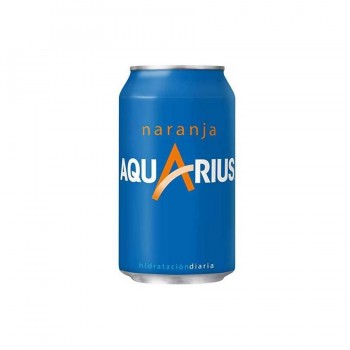 REFRESCO AQUARIUS NARANJA LATA 330 ML