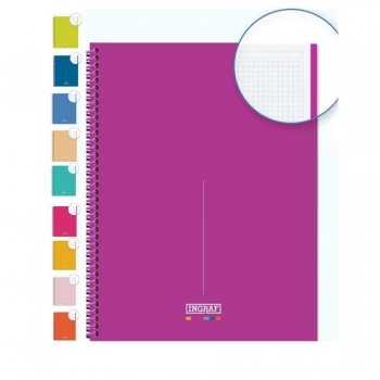 CUADERNO MICROP A4 80H C/5 NAPOLES SOFT MEDITERRANEO INGRAF