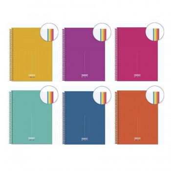 CUADERNOS TOSCANA/NAPOLES/SAINT TROPEZ/RONDA/BALEARES/VENECIA 5X5 A4 120H SOFT MEDITERRANEO INGRAF(REFPACK 6 )