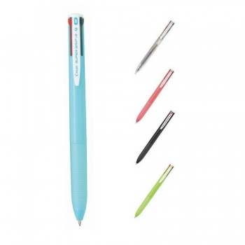 BOLIGRAFO 4 COLORES SUPERGRIP G CUERPO AZUL CLARO PILOT