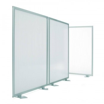 MAMPARA MODULAR LIMIT POLICARBONATO TRANSPARENTE 120 X 100 CM. PLANNING