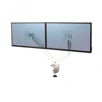 Brazo para monitor doble Platinum Series  Blanco