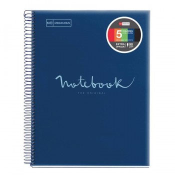 CUADERNO MICROP A5 120H 90G C/5 PP NOTEBOOK 5 EMOTIONS MARINO MIQUELRIUS