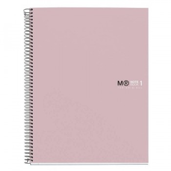 CUADERNO MICROP A4 80H 90G C/5 NOTEBOOK 1 EMOTIONS ROSA NUDE MIQUELRIUS