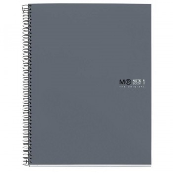 CUADERNO MICROP A4 80H 90G C/5 NOTEBOOK 1 EMOTIONS GRIS MIQUELRIUS