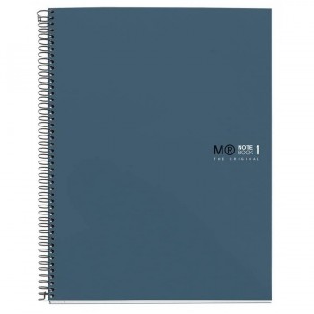 CUADERNO MICROP A4 80H 90G C/5 NOTEBOOK 1 EMOTIONS AZUL DUSTY MIQUELRIUS