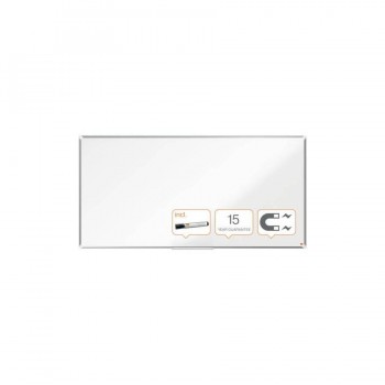 PIZARRA NOBO PREMIUM PLUS ACERO LACADO 180X90CM BLANCO