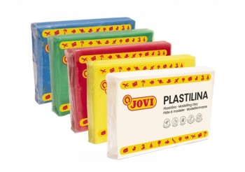 Plastilina pastilla 350 gr 15 colores surtidos Jovi