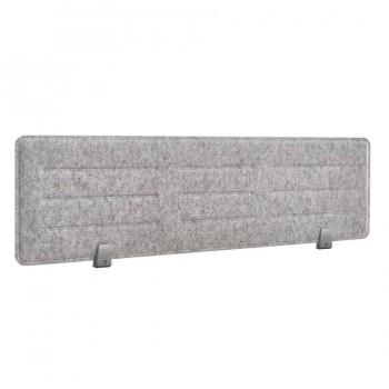 SEPARADOR SOBREMESA PET ACUSTICO DE 138X34CM GRIS