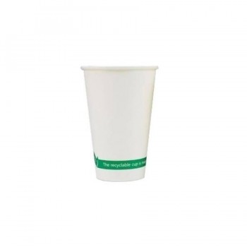 VASOS CARTON BLANCO 8 OZ CAFE 240 ML. BOLSA DE 50 (B03337)