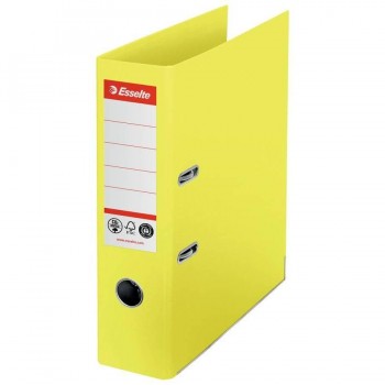 ARCHIVADOR DE PALANCA CO2 NEUTRAL Nº1 CARTÓN FORRADO DE PAPELA4 75MM ROJO VIVIDA ESSELTE