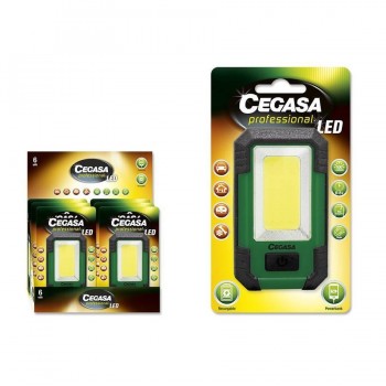 LINTERNA CEGASA RECARGABLE 10W 500LUM + POWER BANK POESSA