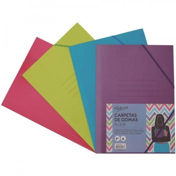 CARPETA FOLIO SOLAPA SURTIDO FLUOR 4C FABRISA