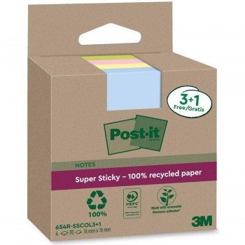 Notas Post-it  super Sticky Recicladas