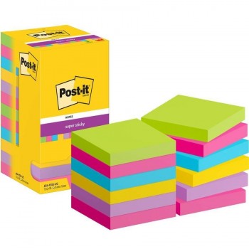 Notas Post-it  super Sticky 654 Ultra