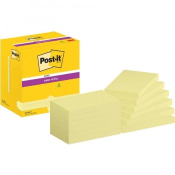 Notas Post-it   super Sticky amarillas