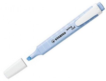 ROTULADOR FLUORESCENTE SWING COOL PASTEL COLOR AZUL NUBLADO STABILO