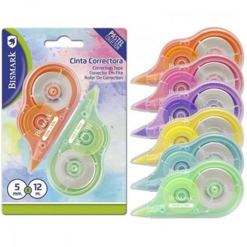 CINTA CORRECTORA INGRAF MEDITERRANEO 5MM X 12 MT PACK AHORRO 2 UDS POESSA