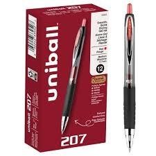 BOLIGRAFO SIGNO UMN-207E RT 0.7 ROJO GEL UNIBALL