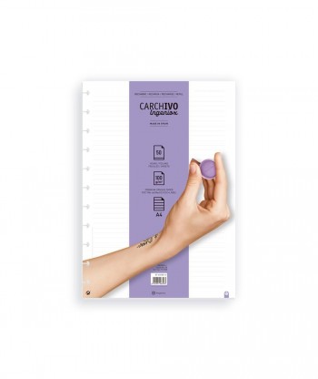 RECAMBIO CUADERNO INGENIOX A4 50 HOJAS LISO CARCHIDEA
