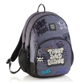 MOCHILA TRIPLE OSLO GRAFFITI 41X28X165MM MIQ